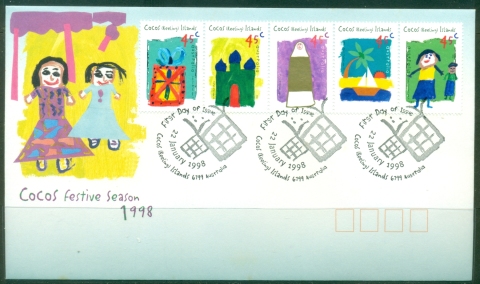 Cocos-Keeling-Is-1998-Festive-Season-FDC