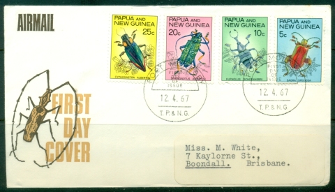 PNG-1967-Insects-Beetles-FDC