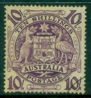 Australia-1948-50-Coat-of-Arms-10sh-FU