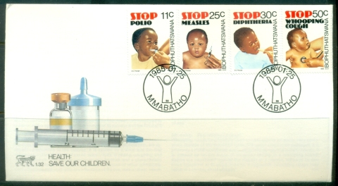 Bophuthatswana-1985-Health-Save-our-Children-FDC