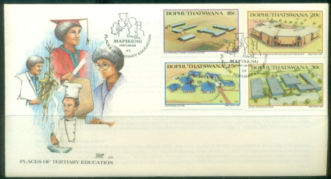 Bophuthatswana-1987-Places-of-Tertiary-Education-FDC