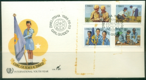 Ciskei-1985-Girl-Guides-FDC