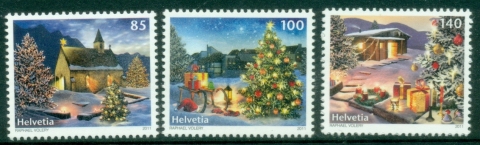 Switzerland-2011-Christmas-Self-Adhesive-Stamps-Muh