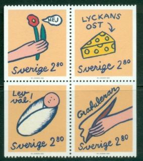 Sweden-1992-Greetings-Stamps-MUH