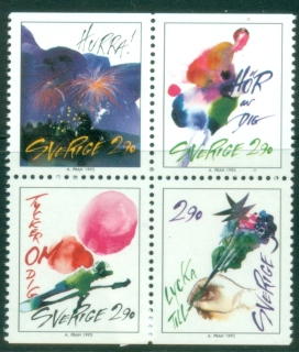 Sweden-1993-Greetings-Stamps-MUH