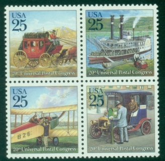 USA-1989-The-20th-Universal-Postal-Congress-Traditional-Mail-Delivery-MUH