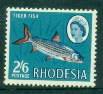 Rhodesia-1966-QEII-Pictorial-2sh6d-Tiger-Fish-MUH