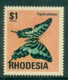 Rhodesia-1974-76-Pictorial-1-Striped-Swordtail-MUH