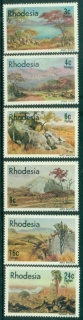 Rhodesia-1977-Landscape-Paintings-MUH