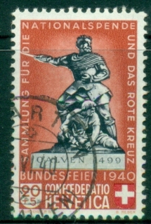 Switzerland-1940-National-fete-Day-Calven-205c-FU