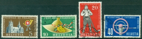 Switzerland-1954-Events-Anniversaries-FU