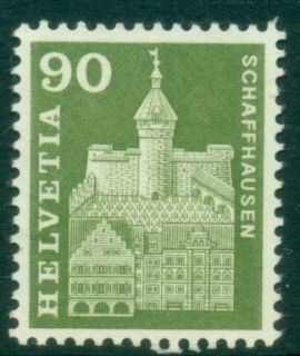 Switzerland-1960-Pictorial-Munot-Schaffhausen-MLH