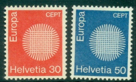 Switzerland-1970-Europa-MUH