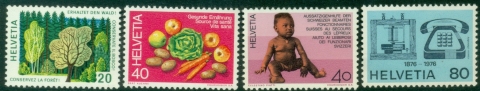 Switzerland-1976-Anniversaries-Events-MUH