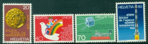 Switzerland-1979-Anniversaries-MUH