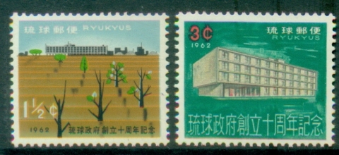 Ryukyu-Is-1962-The-10th-Anniversary-of-Ryukyu-Government-MUH