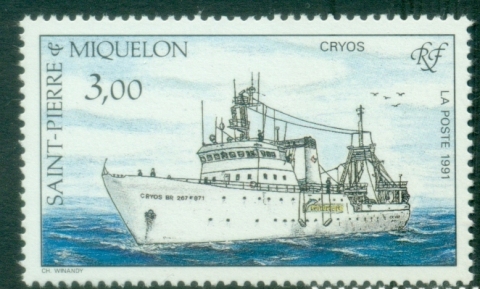 St-Pierre-et-Miquelon-1991-Fishing-Vessela-MUH
