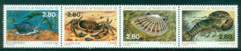 St-Pierre-et-Miquelon-1995-Crustaceans-Molluscs-MUH
