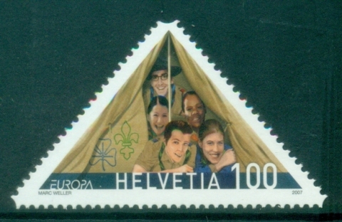 Switzerland-2007-EUROPA-Stamps-The-100th-Anniversary-of-Scouting-MUH