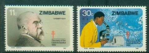 Zimbabwe-1982-The-100th-Anniversary-of-Dr.-Robert-Kochs-Discovery-of-Tubercle-Bacillus-MUH