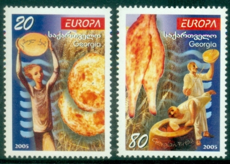 Georgia-2005-EUROPA-Stamps-Gastronomy-MUH