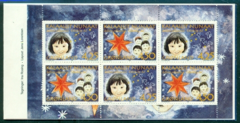 Greenland-1996-Christmas-Stamps-booklet-MUH
