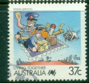 Australia-1988-Living-Together-37c-FU