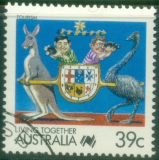Australia-1988-Living-Together-39c-FU