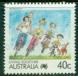 Australia-1988-Living-Together-40c-FU