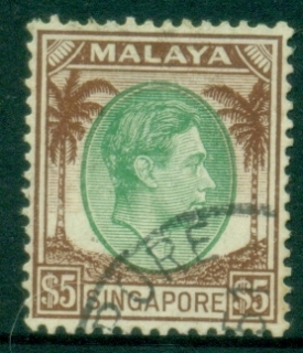 Singapore-1948-KGVI-Portrait-5-Perf-14-FU