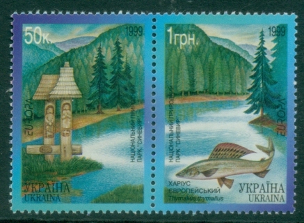 Ukraine-1999-EUROPA-Stamps-Nature-Reserves-and-Parks-National-Park-Sinevir-MUH