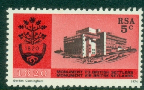 South-Africa-1974-Monument-to-British-Settlers-MUH