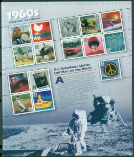 USA-1999-Celebrate-the-Century-1960s-The-Rebellious-Sixties-and-Man-on-the-Moon-MS-MUH-XL-Shipping