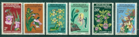 Central-African-Republic-1966-Flowers-MUH