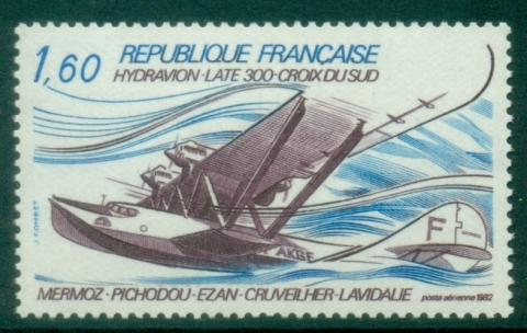 France-1982-The-46th-Anniversary-of-the-Disappearance-of-Croix-du-Sud-MUH