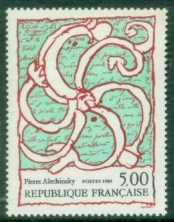 France-1985-Painting-by-Pierre-Alechinsky-MUH