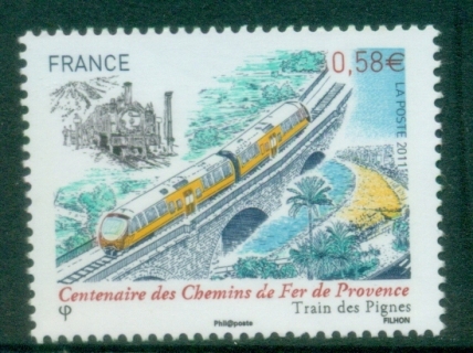 France-2011-The-100th-Anniversary-of-the-Train-des-Pignes-MUH