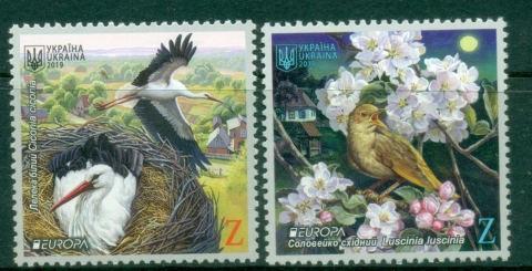 Ukraine-2019-EUROPA-Stamps-National-Birds-MUH