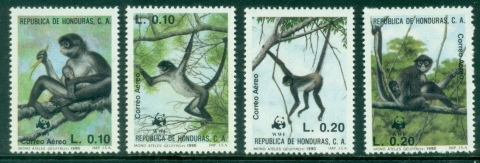 Honduras-1990-WWF-The-Black-handed-Spider-Monkey-MUH