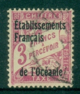 French-Oceania-1926-27-Postage-Due-3fr-FU