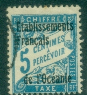 French-Oceania-1926-27-Postage-Due-5c-FU