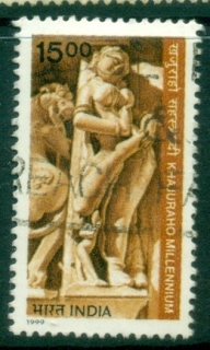 India-1999-Millenary-of-the-Khajuraho-Temples-FU