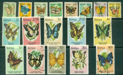 Kenya-1988-Pictorials-Insects-Butterflies-FU