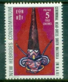 New-Hebrides-Br-1972-Birds-Shells-and-Native-Art-5c-MUH