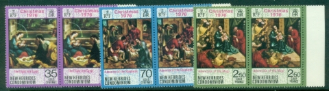 New-Hebrides-Br-1976-Xmas-pairs-MUH