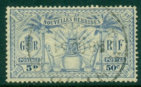 New-Hebrides-Fr-1912-Weapons-and-Totem-Poles-5d50c-FU