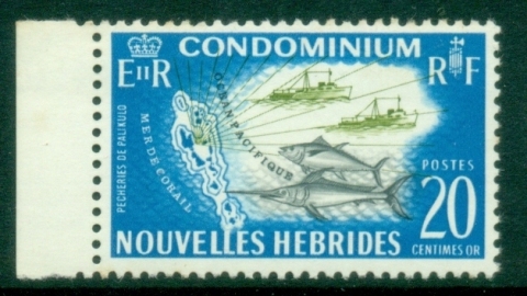 New-Hebrides-Fr-1967-Local-Flora-and-Fauna-20c-MUH