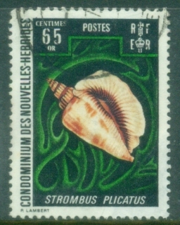 New-Hebrides-Fr-1972-Birds-Shells-and-Native-Art-65c-FU