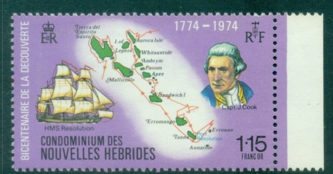 New-Hebrides-Fr-1974-The-200th-Anniversary-of-Discovery-115Fr-MUH
