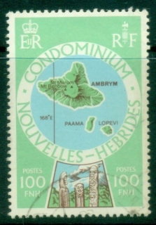 New-Hebrides-Fr-1977-Pictorials-Island-100FNH-FU